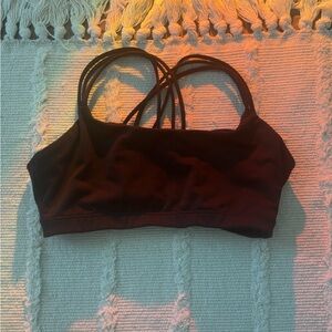 Women's Black Strappy Bralette